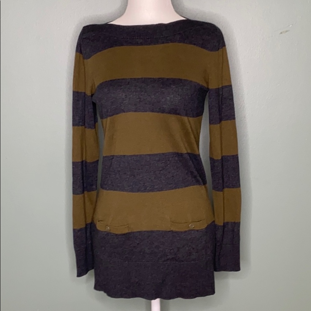 Ann Taylor LOFT Striped Tunic Sweater S